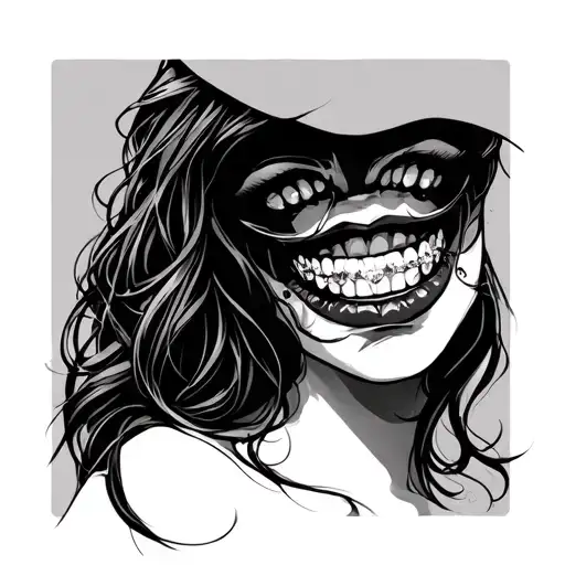 Girl With Dioamond Grillz