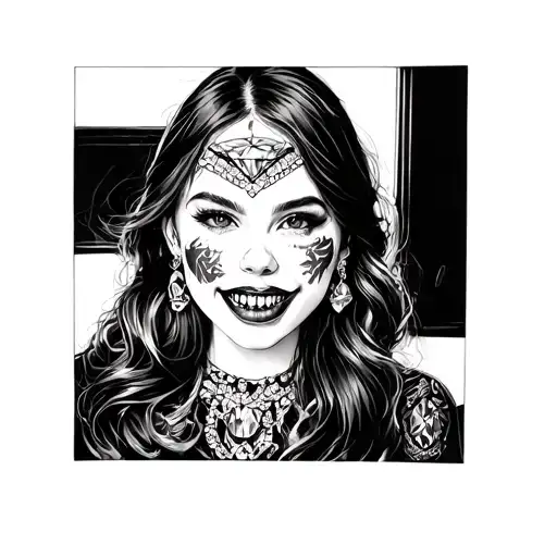 Girl With Dioamond Grillz
