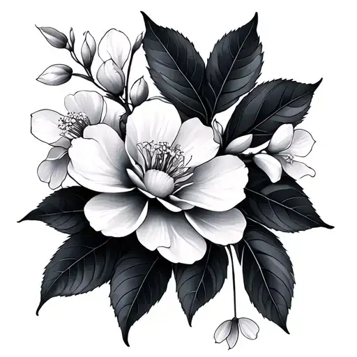 Fine Line Cherry Blossom