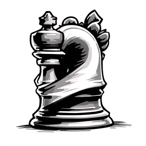 Chess Rook Stylized As A
