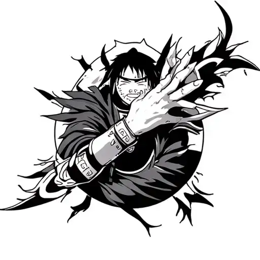 Naruto Inspired Tattoo Arm Sleeve