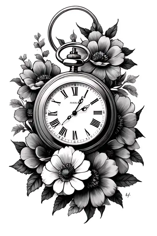 Double Pocket Watch No Flowers