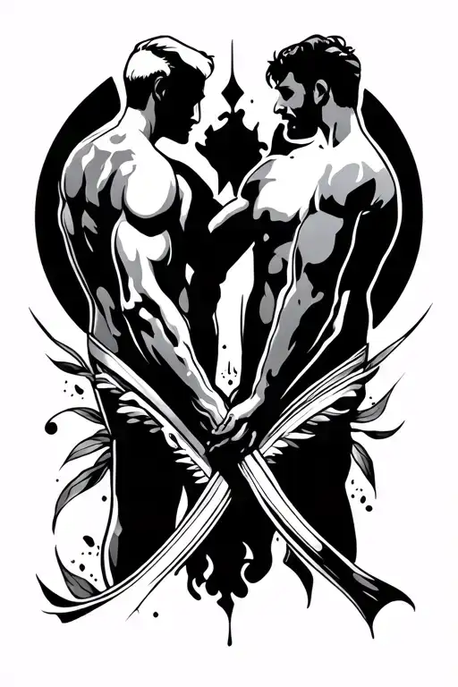 I Want A Tattoo Representing Men Friendship