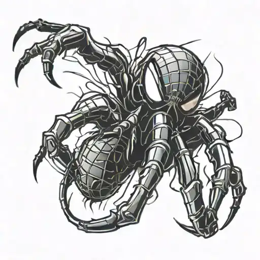 Glitching Spider From Spiderman