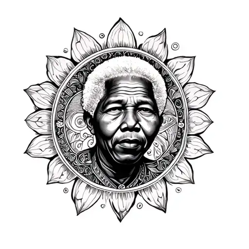 Mandela Design With Elements