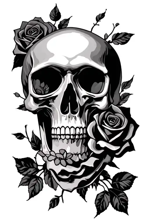Skull And Roses