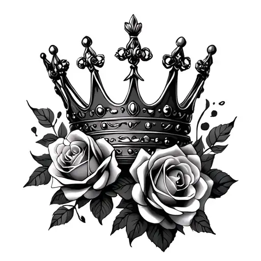 Crown And Roses Wrapped