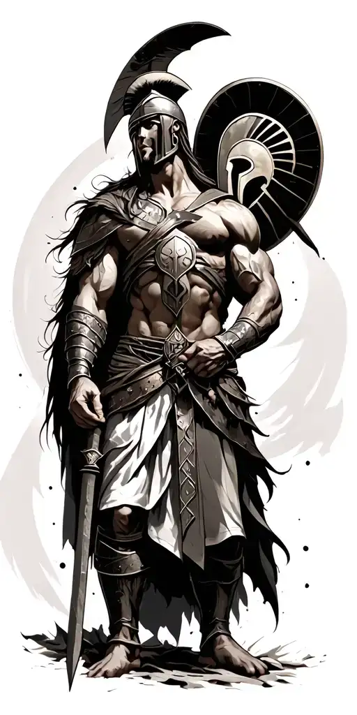 Spartan Warrior Surrounded