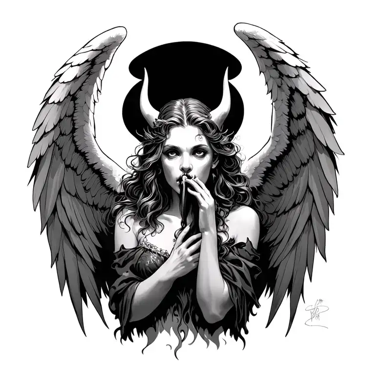 Angel With Wings Mi Eat Mi Demon