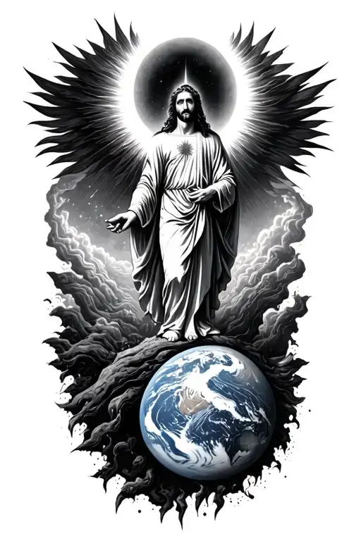 God And His Power Reaching To Earth