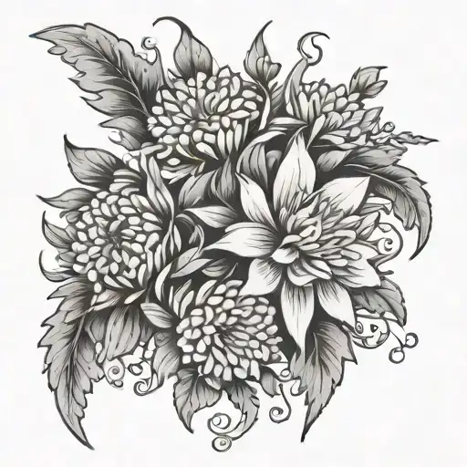 Chrysanthemum Larkspur Angel