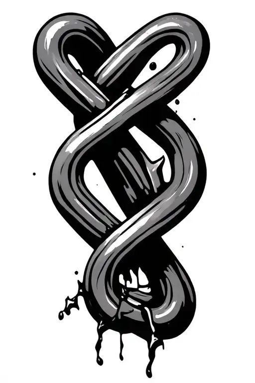 Broken Chain Broken Infinity Sign