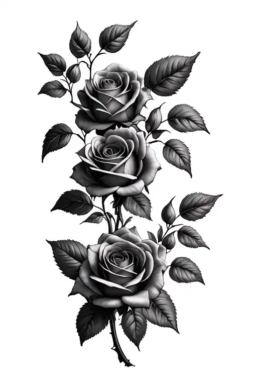 Shadowing With Roses Growing