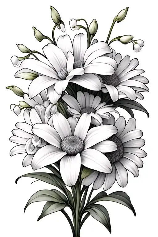 Lily Of The Valley Daisy Gladiolus Chrysanthemum