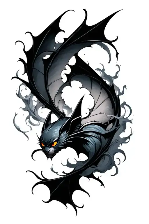 Bat Aura Emitting Japanese Style Wind