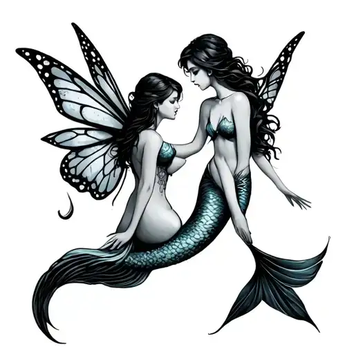 Mermaid And Fairy