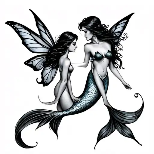 Mermaid And Fairy