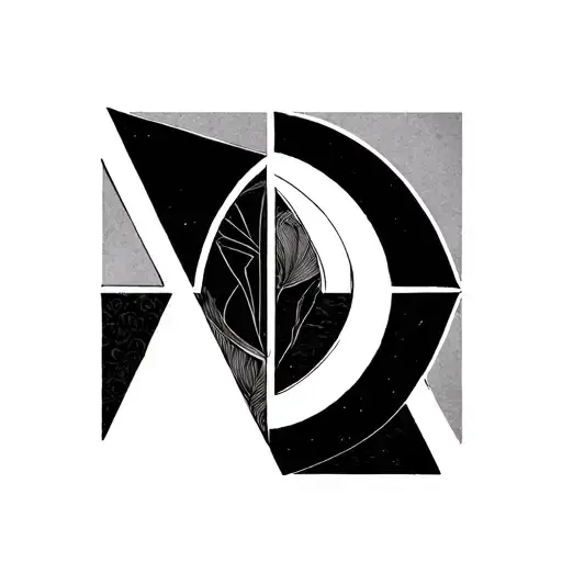 Greek Letter D Triangles That Merge