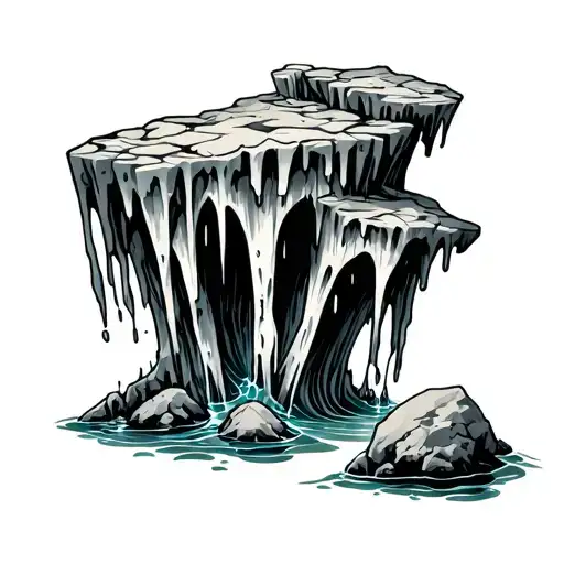 Cave Stalactites Crystal Water Bones