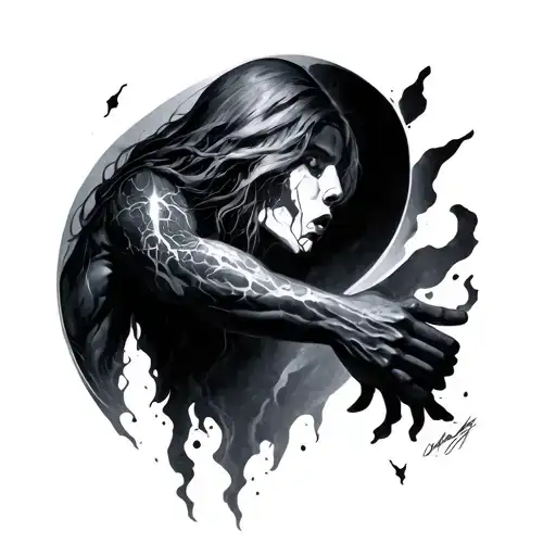 A Black Rift Opening Up Arm