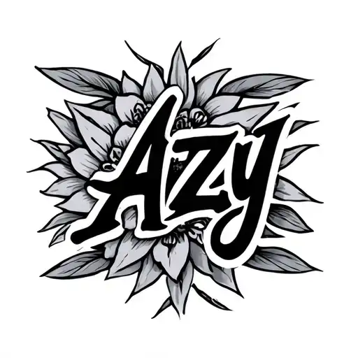 The Name Azzy In Cursive