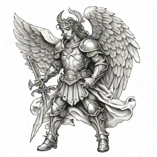 Similar To Saint Michael Archangel A Warrior