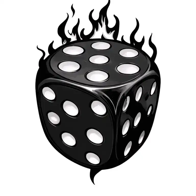 Dice With Fire Flames