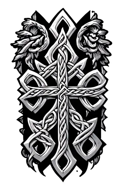 Welsh Celtic Crossed