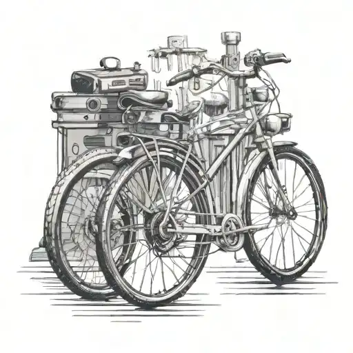 A Tattoo Remember My Dad He Like The Bicycle And The Computers