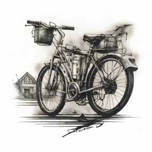 A Tattoo Remember My Dad He Like The Bicycle And The Computers Realist