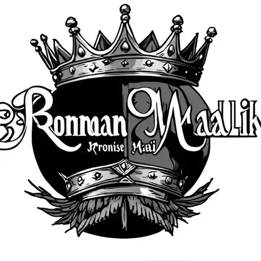 Crowns Over The Name Of Roman Malik Promise-sarai And Aroha-malik