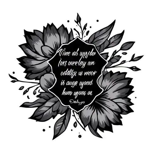 A Design That Stands For A Bible Verse But No Words