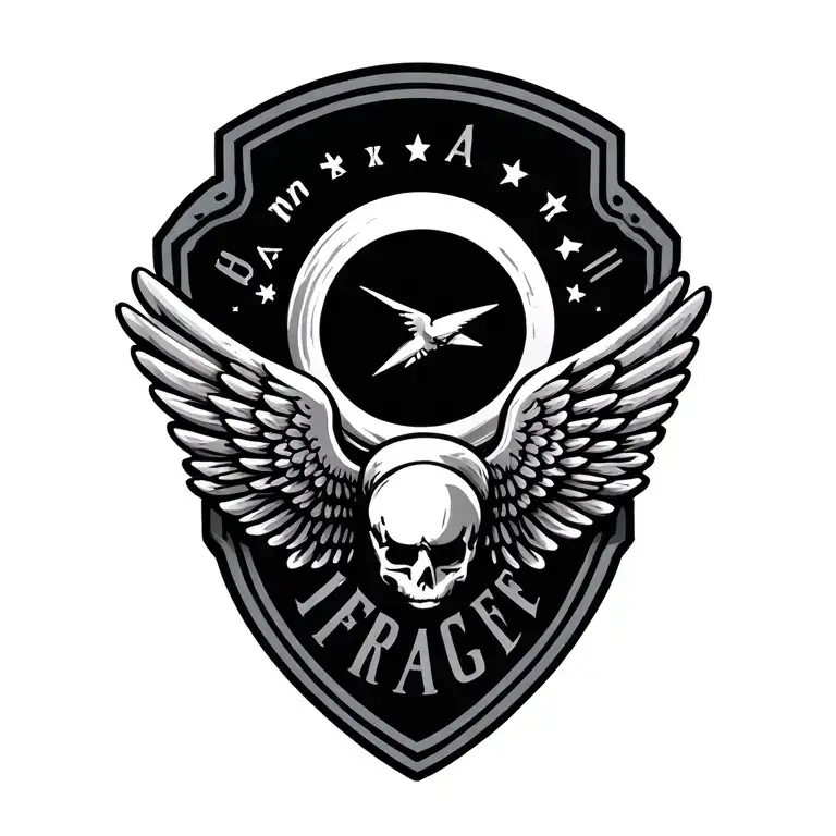 Simple Pilot Wings Badge