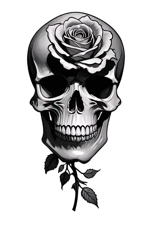 Skull And Roses