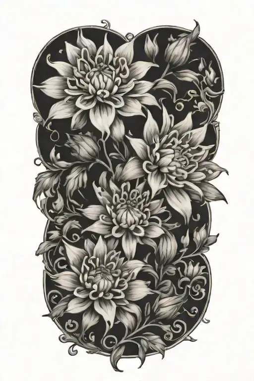 Chrysanthemum Larkspur Art Book