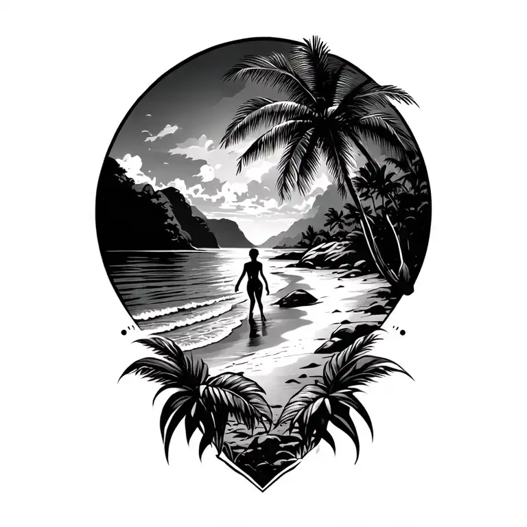 Cosra Rica Beach Scene