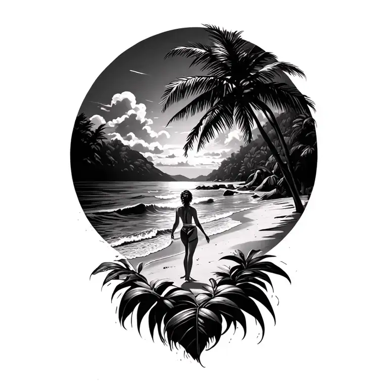 Cosra Rica Beach Scene