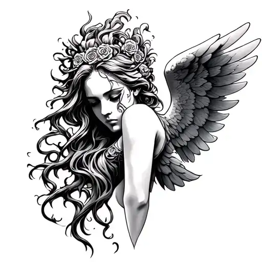 Half Madusa Half Angel