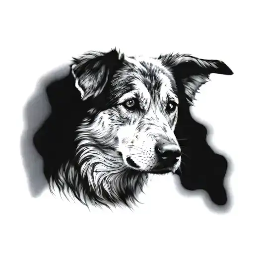 Dog In A Calm And Peaceful Setting