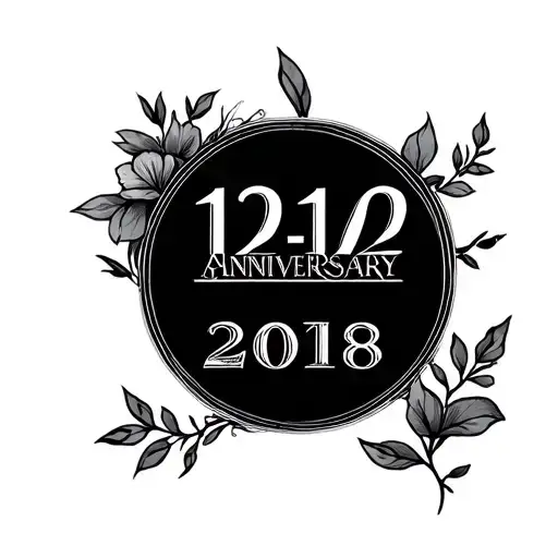 12-1- 2018 In Roman Numerals For Anniversary Date