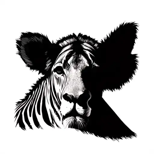 African Safari Scene With Animals