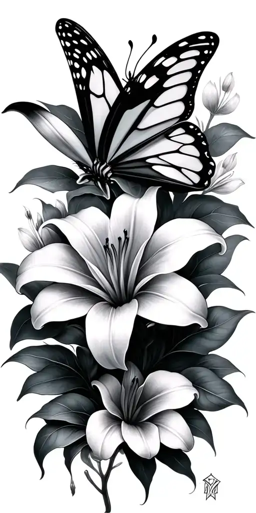 Butterfly Lily Strength Inspired