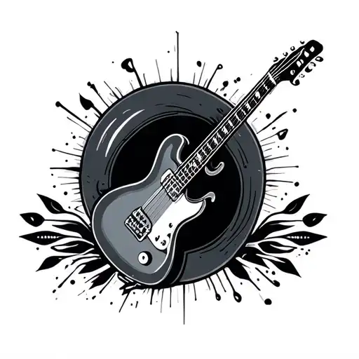 Music And Fitness Wrist Tattoo Small