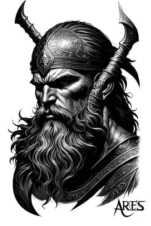 Micro Realism Tattoo Of Ares God Of War