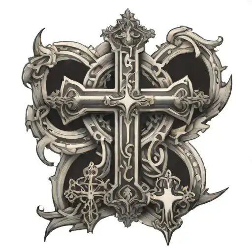 Crosses Mixed Together