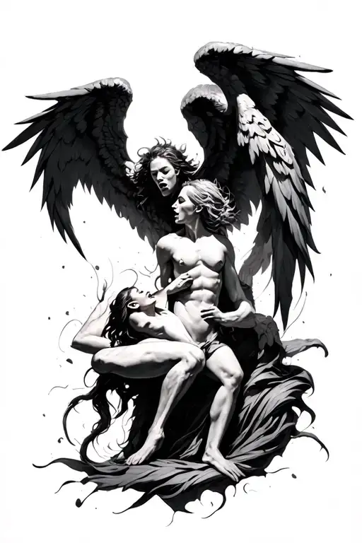 Fallen Angels Fighting Demons