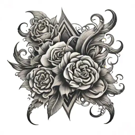 Masculine Tattoo On Chest