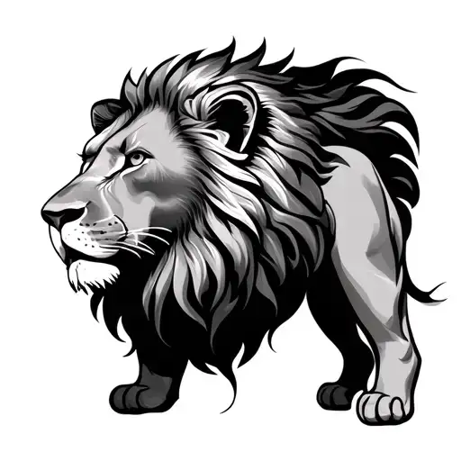 Fine Line Lion