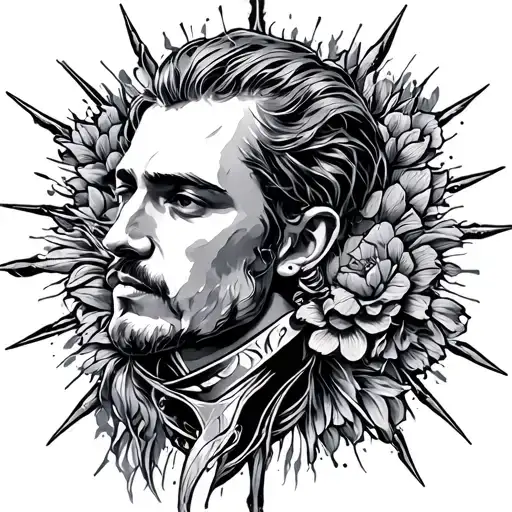 Roberts With A Design Around It Luminous Points Of Small