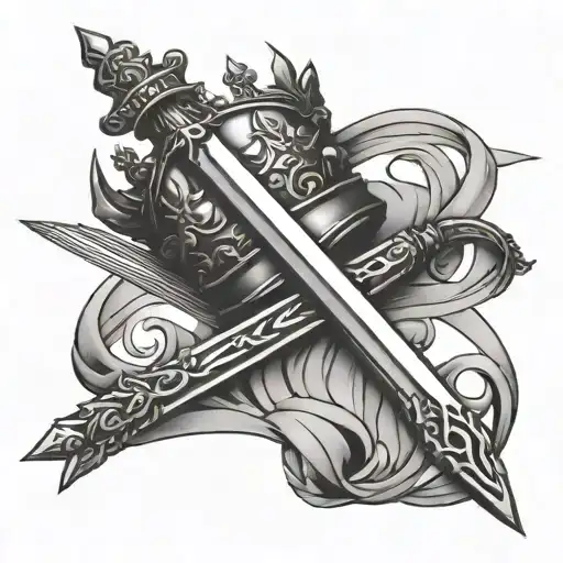 Crown And Sword Stuck